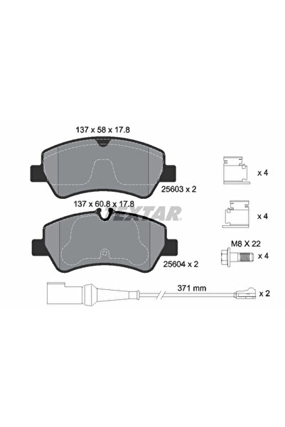 TEXTAR Set Placute Frana Frana Disc Ford Transit V363 Bus/Transit V363 Carose...