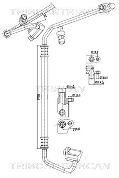 TRISCAN Conducta Presiune Variabila Aer Conditionat Nissan Primastar Caroseri...