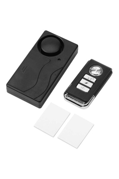 Manolex Anti-Theft/Security Alarm with Remote Control, 4 Modes, Black,