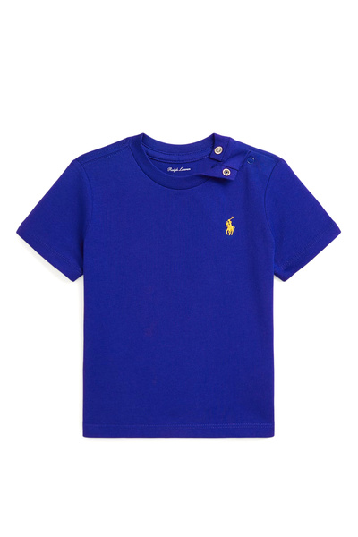 Polo Ralph Lauren Blue Logo Embroidered Baby Boy T-Shirt