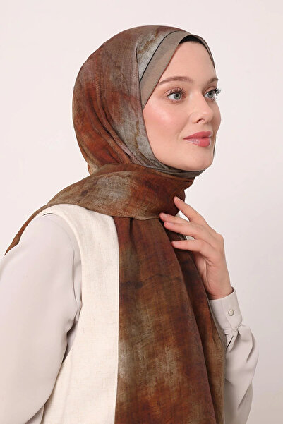 LuvenSara Color Gradient Special Design Tie-Dye Pattern Summer Shawl