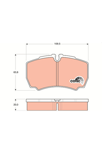 TRW Set Placute Frana Frana Disc Iveco Daily 3 Caroserie/Daily 3 Platou / Sas...