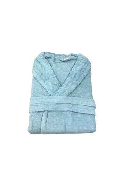 ROYAM رداء حمام فردي من القطن بنسبة 100% من ريدلاين، مصنوع من القطيفة جزئيًا