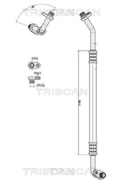 TRISCAN Conducta Presiune Variabila Aer Conditionat Citroen C4 2 Ds Ds 4 / Ds...