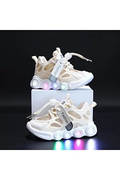 BebeNou Teniși crem cu luminițe - Lorena MDG-58-2-C