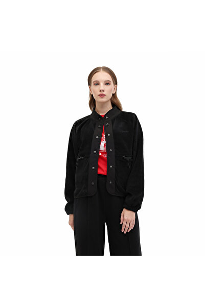 lumberjack Nam Kadın Siyah Dik Yaka Ceket