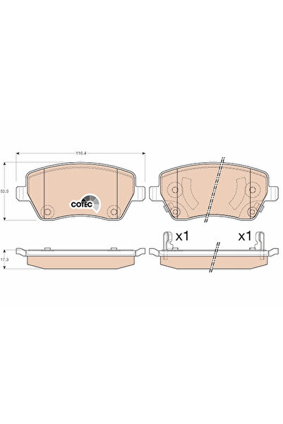 TRW Set Placute Frana Frana Disc Nissan Almera/Micra 4/Note