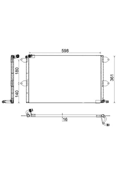 MAHLE Condensator Climatizare Seat Cordoba/Ibiza 2 Vw Polo