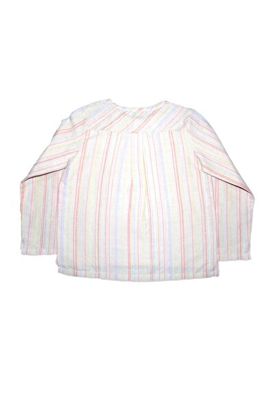 Ozmoz By Mukadder Özden Cotton Linen Striped Summer Boys Shirt