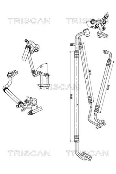 TRISCAN Conducta Presiune Variabila Aer Conditionat Opel Corsa E