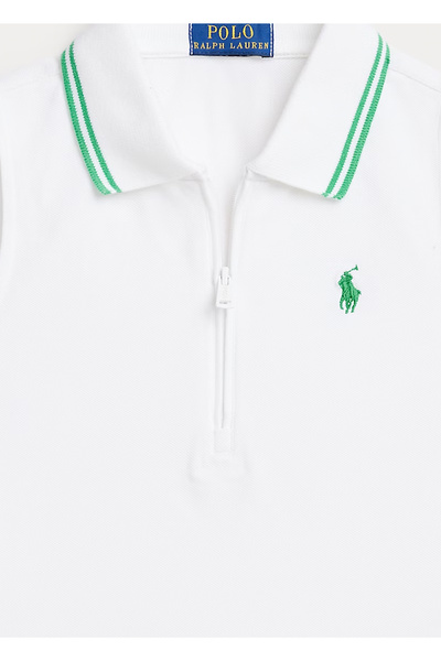 Polo Ralph Lauren White Polo Neck Unisex Kids T-Shirt