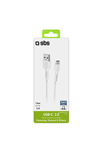 Other Kabel przewód USB-A - USB-C 1.5m - biały