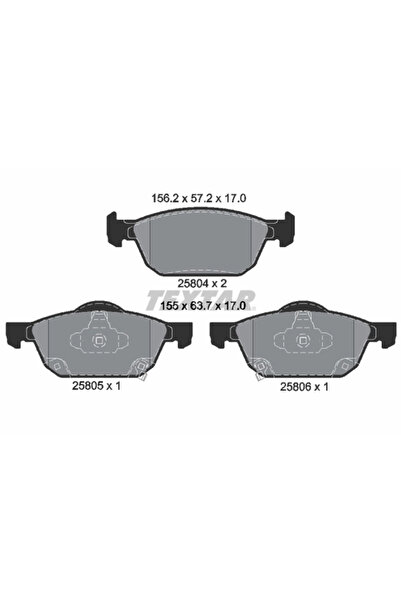 TEXTAR Set Placute Frana Frana Disc Honda Civic 10/Civic 9