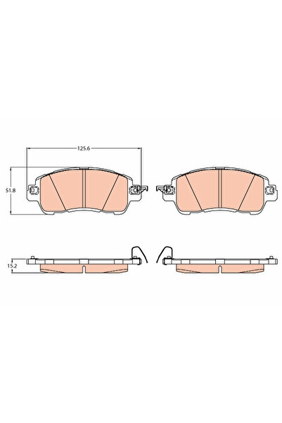 TRW Set Placute Frana Frana Disc Mazda 2