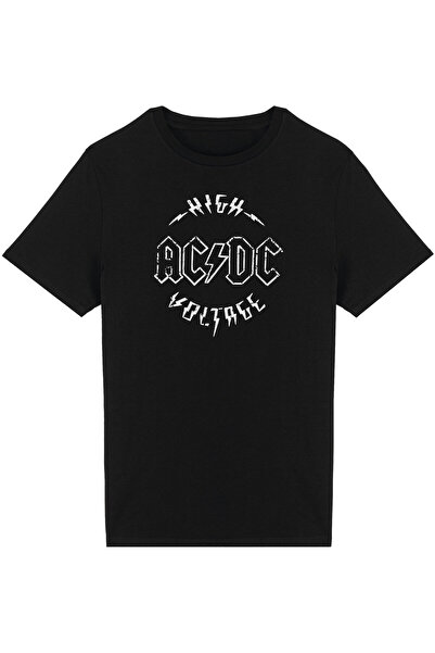 4desire.ro Tricou barbati AC/DC VOLTAGE Ink, Classic Regular Fit, Bumbac 100%...