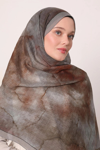 LuvenSara Color Gradient Special Design Tie-Dye Pattern Summer Shawl