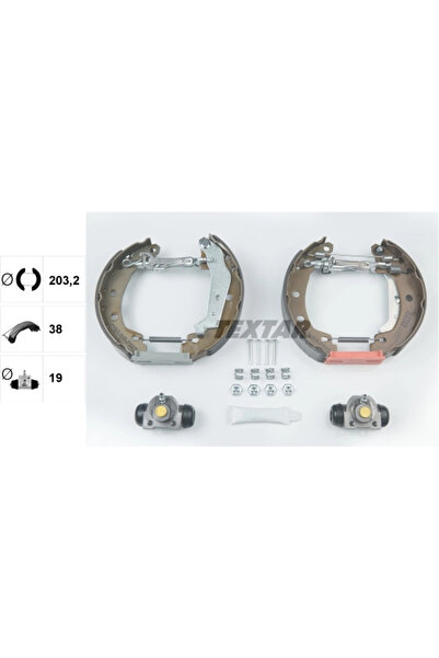 TEXTAR Set Saboti Frana Renault Megane 1 1997-2003