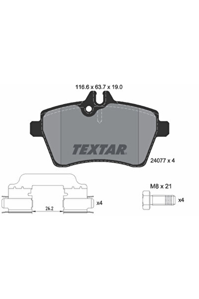Krieger Set Placute Frana Frana Disc Mercedes-Benz A-Class/B-Class Sports Tou...