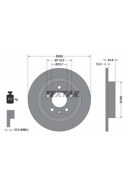 Krieger Set Discuri Frana Chevrolet Cruze/Orlando/Volt Chevrolet (Sgm) Cruze ...