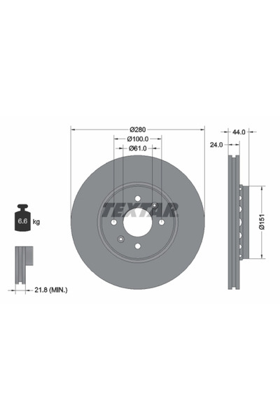 Krieger Disc Frana Renault Clio 3/Laguna 1/Megane 1
