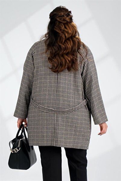 Roxxlen Large Size Pocketed Pitikareli Coat