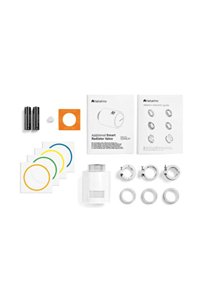 Netatmo Kit termostat de ambient si 7 capete termostat smart pentru calorifer Netatmo, WI-FI, cu afisaj d...