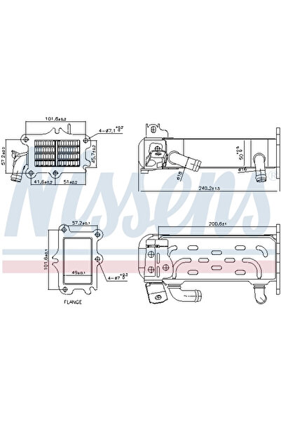 Nissens Radiator Recirculare Gaze De Esapament Mercedes-Benz A-Class/B-Class ...