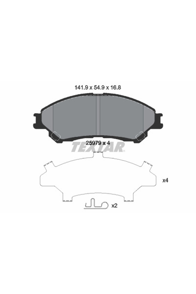 TEXTAR Set Placute Frana Frana Disc Mitsubishi Xpander Mpv Nissan Livina / Gr...