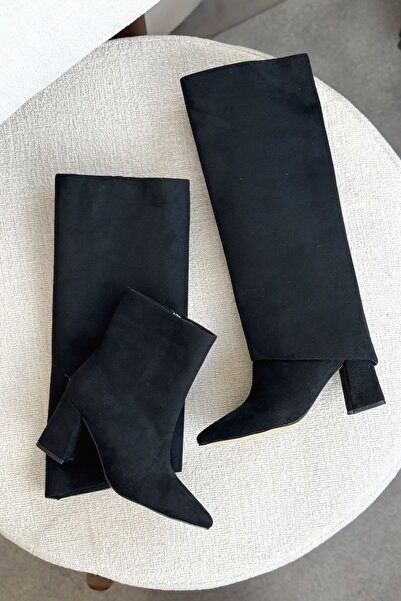 GOFFSHOES Дамски ботуши Wanda Slip-On - черен велур