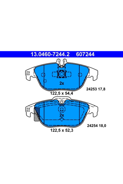 Ate Set Placute Frana Frana Disc Mercedes-Benz C-Class/E-Class