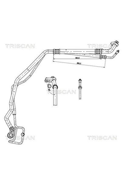TRISCAN Conducta Presiune Variabila Aer Conditionat Opel Adam