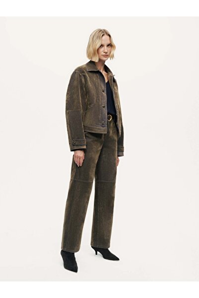 Nocturne Suede Straight Leg Pants