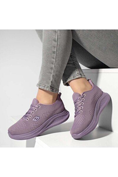 Modlet.ro Γυναικεία μωβ αθλητικά παπούτσια από ύφασμα MOD13185