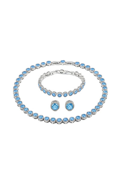 Briliance Set Bijuterii Lant Bratara Cercei Divine BlueSky