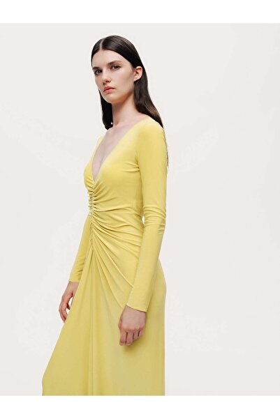 Nocturne Bolero Detaylı Drapeli Maxi Elbise