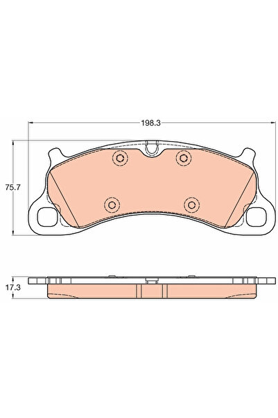 TRW Set Placute Frana Frana Disc Porsche 911