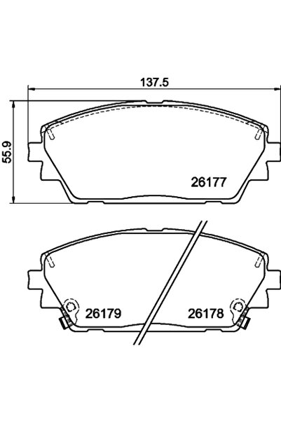 TEXTAR Set Placute Frana Frana Disc Mazda 3 Mazda (Changan) 3 Axela Limuzina