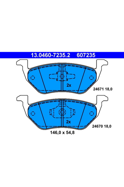 Ate Set Placute Frana Frana Disc Ford Maverick Mazda Tribute