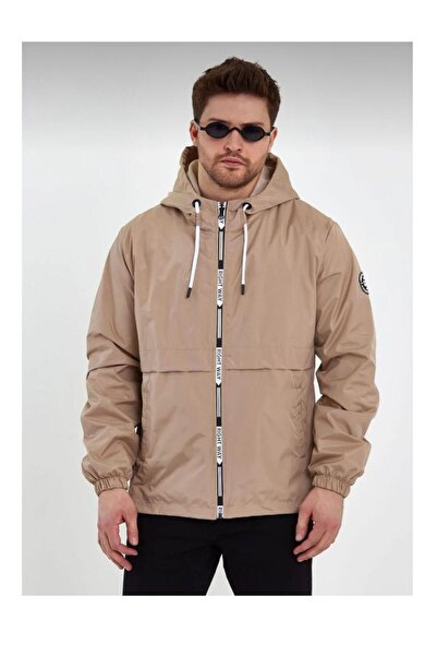 The Naz Line Men's Printed Hooded Raincoat