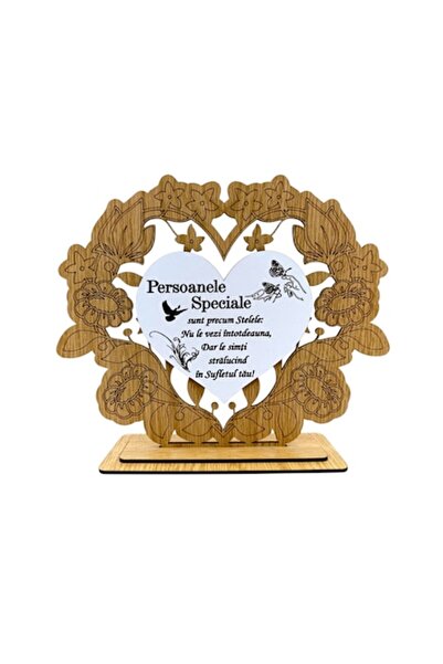 OEM Decoratiune tablou inima, cadou personalizat cu mesaj standard pentru Per...