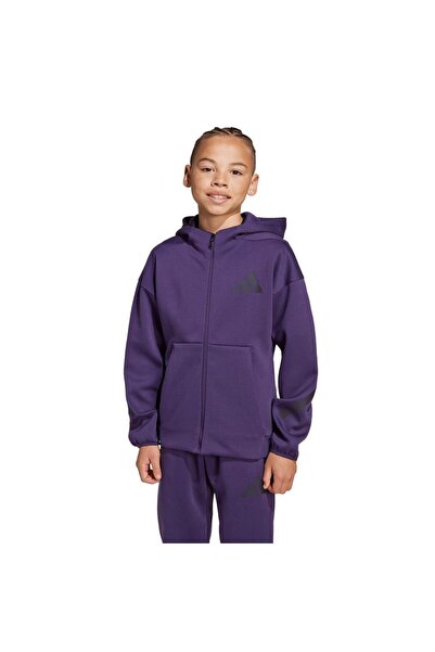 adidas Çocuk Mor Ceket J Z.N.E.FZ JW2426