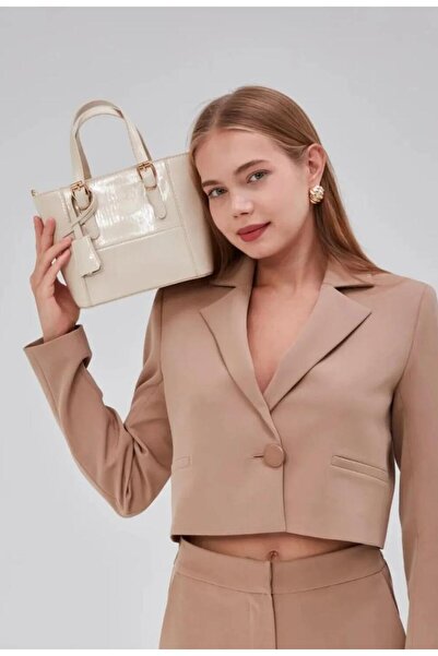 DMDBAGS حقيبة كتف وحقيبة كروس نسائية متوسطة الحجم من الجلد اللامع – أنيقة ونباتية وتناسب الاستخدام اليومي