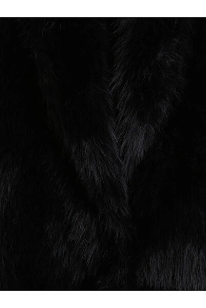 LC Waikiki Palton artificial pentru fete LCW Kids, negru