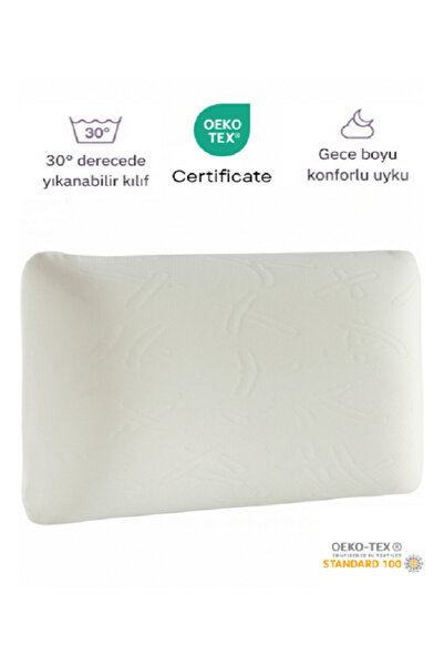 NEUS Morvella Ortopedik, Sertifikalı Visco Visko Bütün Sünger Yastık 60x40x15...