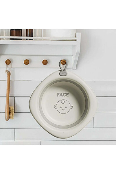 vivimall Foldable baby bathtub gray face | BabyFace