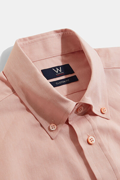 W Collection TURUNCU UZUN KOLLU GÖMLEK