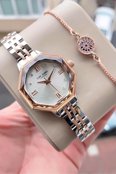Tom Jones kadın kol saati orjinal 3atm su gecirmez çelik 2 yıl garantili bile...