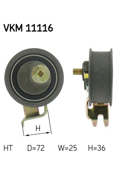 SKF Timing Belt Tensioner Pulley Audi A3/A4 B5/A6 C5 Seat Alhambra/Cordoba/Ib...