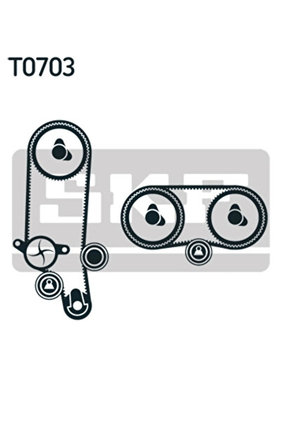 SKF Water Pump + Timing Belt Set Seat Ibiza 4/Leon Skoda Fabia 1/Fabia 2/Octa...