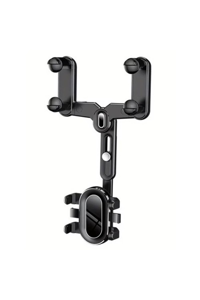 Xtrobb Car rearview phone holder, universal 360°, mirror mount, 26-32 cm, black